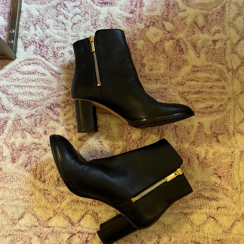 Black Leather Ankle Boots